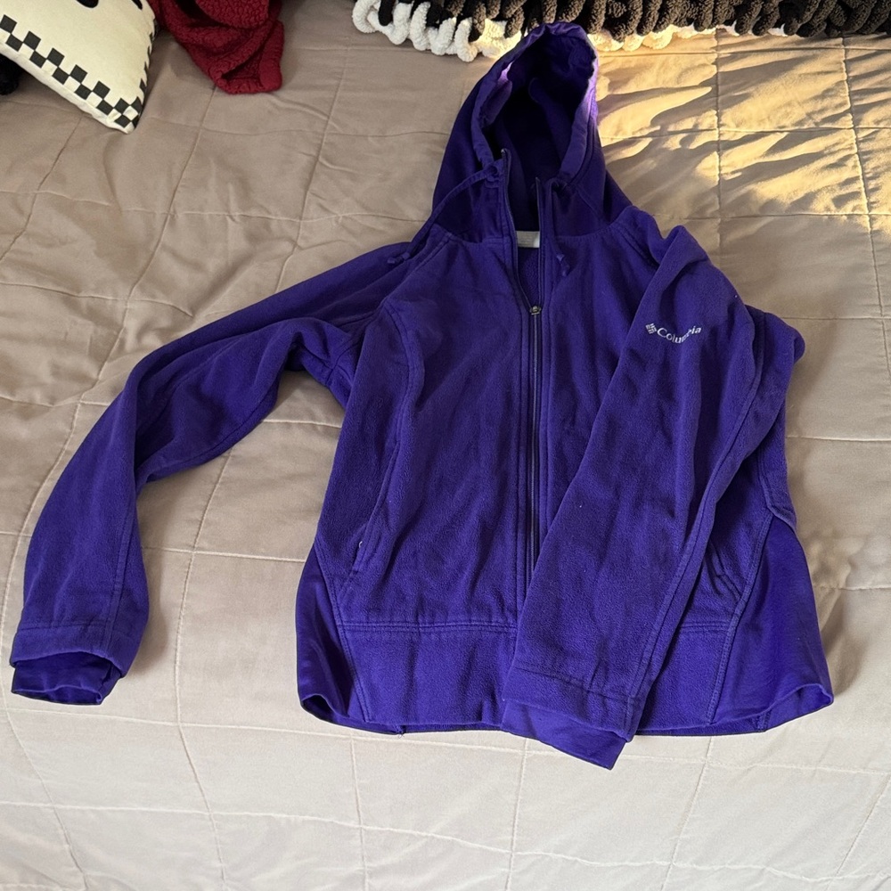 Columbia Vibrant Purple Hooded Fleece
